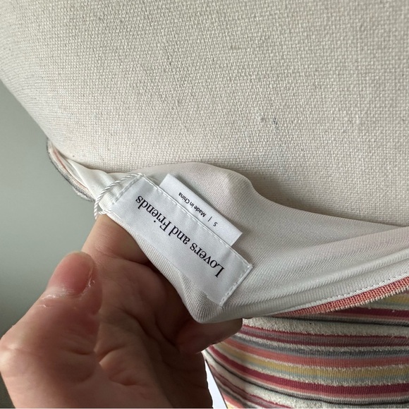 New with Tags! Lovers + Friends Lorraine Mini Dress Multi Striped Size Small - Picture 10 of 13